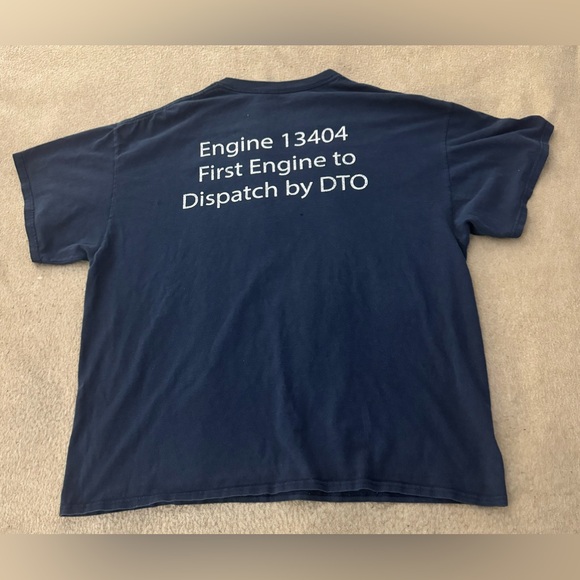 Vintage Rolls Royce Employee Short Sleeve T Shirt Men’s Size XL Navy Blue - Picture 6 of 7